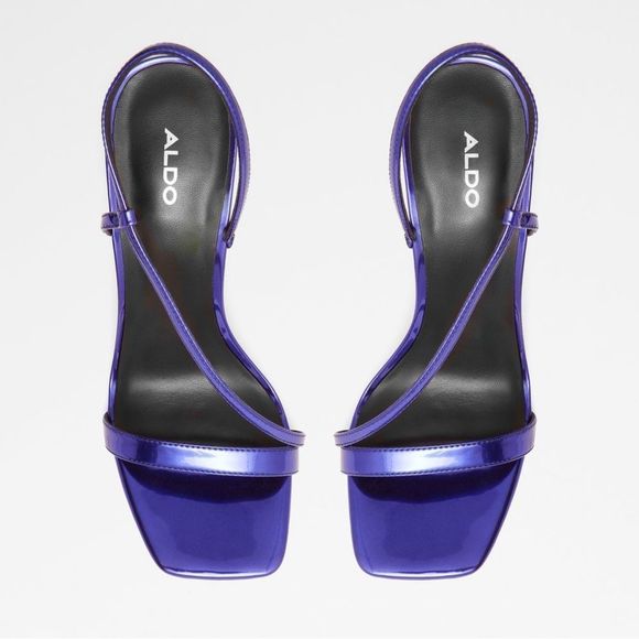 Aldo Metallic Purple Sandals - Picture 1 of 14